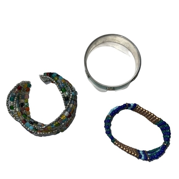 Beaded Bracelets Set of Three - Picture 2 of 5